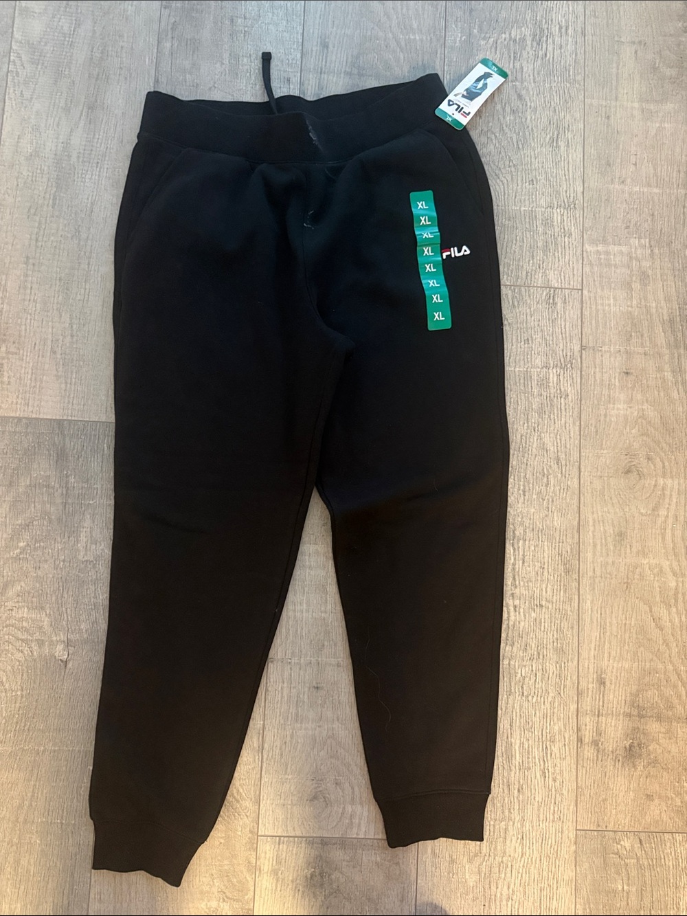 Fila Black Jogger Pants with Logo Accent